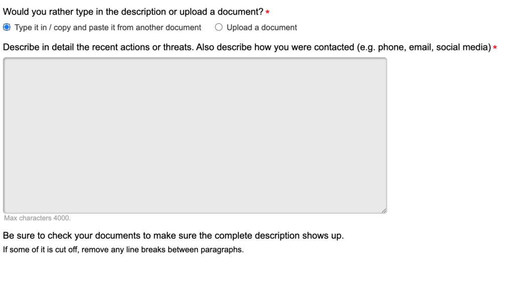 Description of Idaho protection order