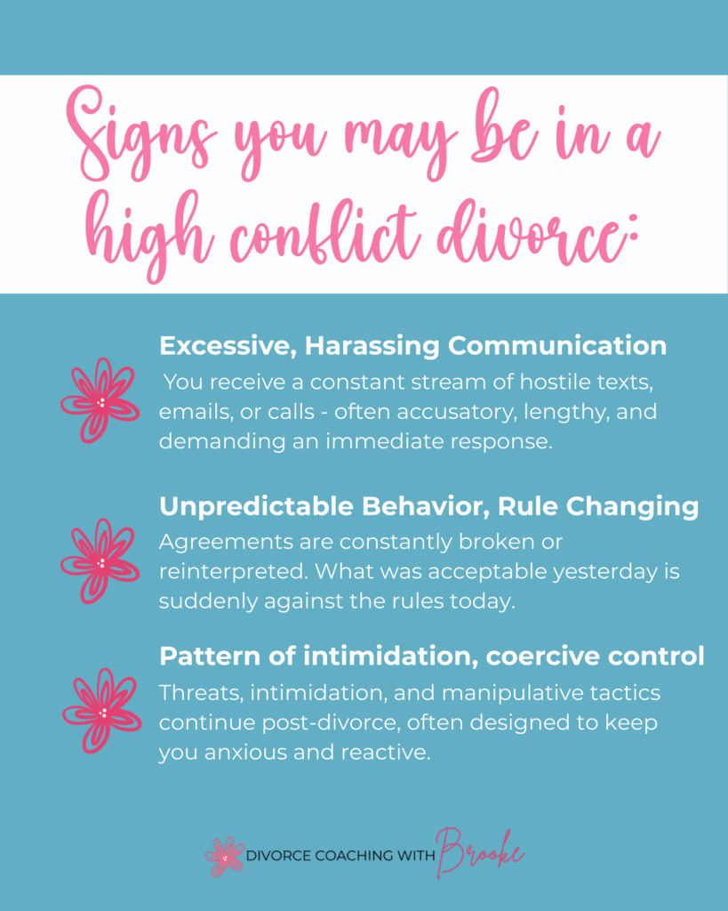 Signs you may be in a high conflict divorce